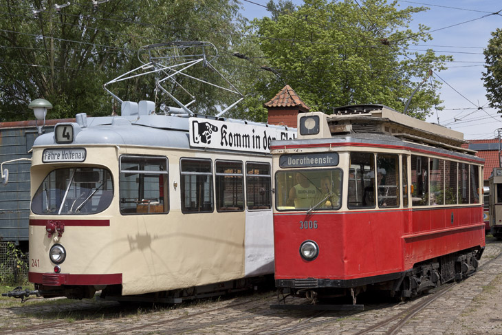 Museumsbahnen am Schönberger Strand, Straßenbahnwagen der Linie 4 und Berliner Wagen