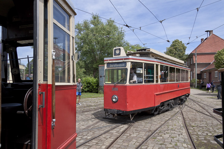 Museumsbahnen am Schönberger Strand, Straßenbahnwagen in Fahrt