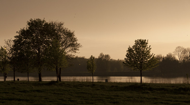 Abendsonne am Kanal