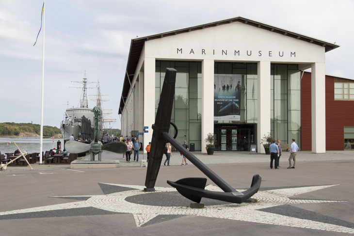 Eingang zum Marinemuseum Karlskrona