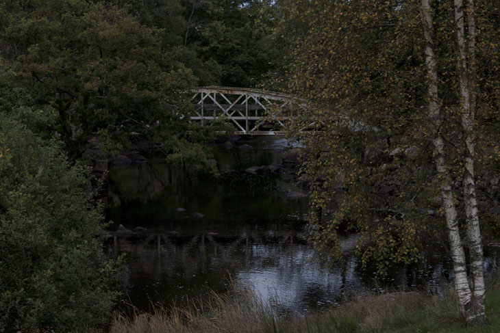 Eisenbrücke über den Fluß