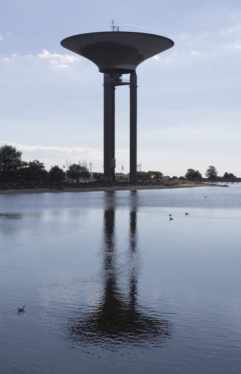 Ein typisch schwedischer Wasserturm