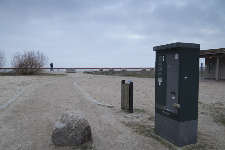 Kassenautomat am Weißenhäuser Strand